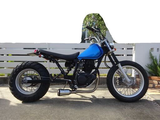tw200 フロントホイールファット化 ロンスイ カスタム車（TW200