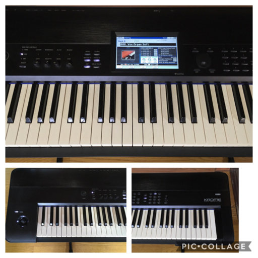 KORG シンセサイザー KROME-88 スタンド 譜面台付