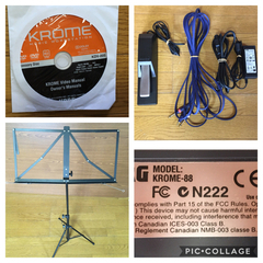 KORG シンセサイザー KROME-88 スタンド 譜面台付の画像