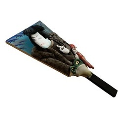 歌舞伎絵の羽子板(カエル)の画像