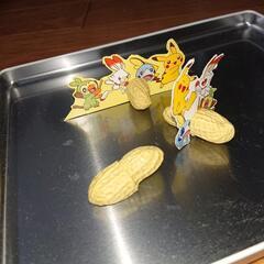 落花生風カードスタンド　マグネット×3セット