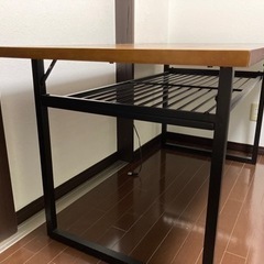 収納棚付き大型テーブル売ります！の画像
