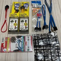 【新品未開封も有】SATAケーブルいろいろ PCパーツ 組み立て...