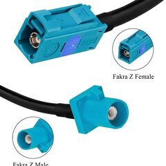 同軸ケーブル FakraZメス - FakraZオスの画像