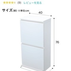 ニトリ　２段ペール（40L×2）の画像