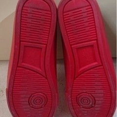 POLO スニーカー　24cm レッド　赤　オシャレ　靴の画像