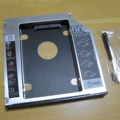 12.7mm セカンドHDDアダプター 光学ドライブをHDDやS...