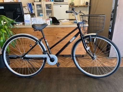 【チェーン新品！】27インチ自転車　ブラック
