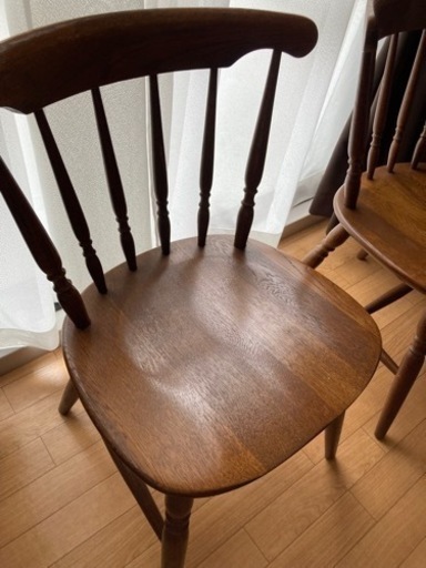 【 2脚で】木製家具 ダイニングチェア　チェア　椅子