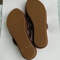 キスマーク　コルクサンダル　美品の画像
