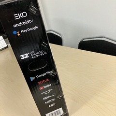 【未使用品】チューナーレス  アンドロイド モニターテレビ 　※初期不良 交換可の画像