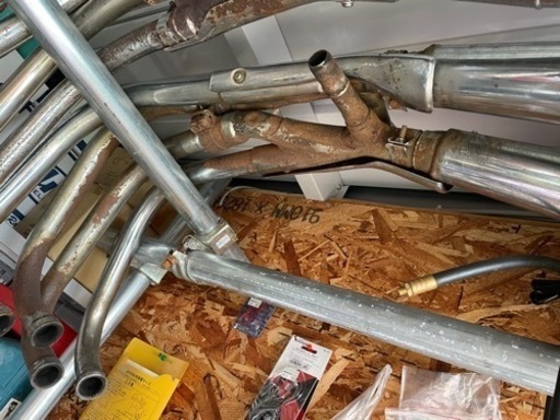 CB750FRC04純正マフラーマフラーフランジ・カラーサービスで付けます