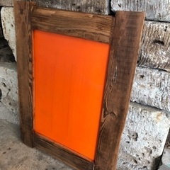 wood mirror 鏡　ミラーの画像