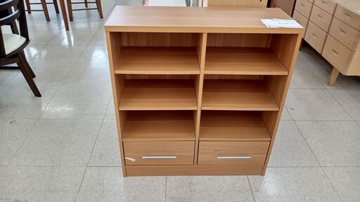 ★ジモティ割あり★  収納棚 ライトブラウン H85×D29.3×W79 クリーニング済み TJ1299