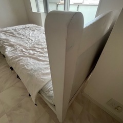 〈明日(7/6)取りに来れる方¥0 〉 白　ベッド　プリンセス　布団の画像