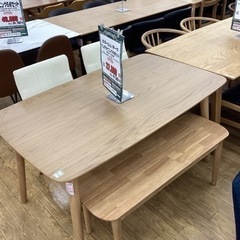 KG-16【新入荷　アウトレット】ポタージュ/オーク材　ベンチダイニング4点セット　ナチュラル