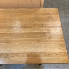 クラッシュゲート ノットアンティークス 関家具 ダイニングテーブル グリット2 110cm インダストリアル オーク アイアンの画像