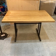 クラッシュゲート ノットアンティークス 関家具 ダイニングテーブル グリット2 110cm インダストリアル オーク アイアンの画像