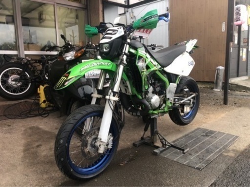 KDX220SR モタード フルカスタム!! 実働!! 整備済み!! お届け可能!! KAWASAKI オフロード