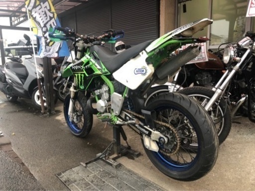 KDX220SR モタード フルカスタム!! 実働!! 整備済み!! お届け可能!! KAWASAKI オフロード