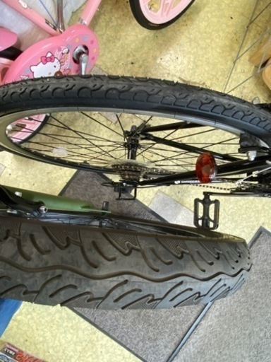 ?【自転車】ワイドタイヤ クロスバイク 自転車 26ｲﾝﾁ 6段変速【綺麗め自転車売ります買います！アールワン田川】