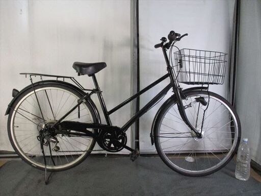 C893★限定特価★ 中古自転車 【26インチ　黒　シティ　6段　LEDオートライト 】