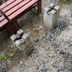 【一部引取り完了】※再出品あり　ウッドデッキ等の支柱用　ブロック　コンクリートの画像