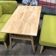 ダイニングテーブル ソファーセット natural signature made in malaysia グリーン　緑