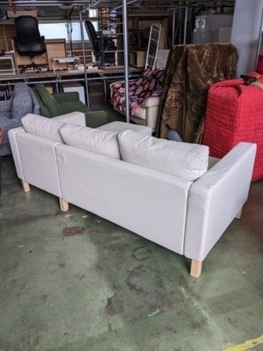 IKEA コーナーソファー　L字型ソファー　ベージュ系