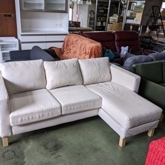 IKEA コーナーソファー　L字型ソファー　ベージュ系