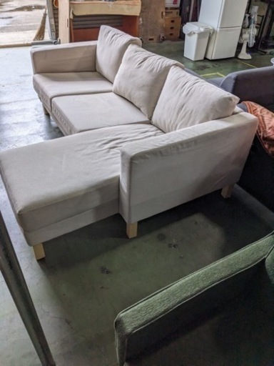 IKEA コーナーソファー　L字型ソファー　ベージュ系