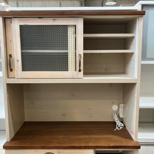 8/10 値下げ?‍♀️フレンチカントリー?‍♂️河口家具 2面レンジボード 食器棚  キッチンボード 4180