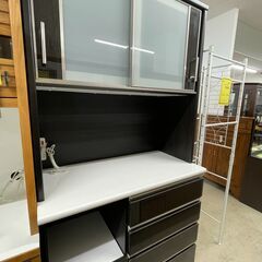 ジモティ来店特価!!　食器棚　ニトリ　ブラウン　J-0717