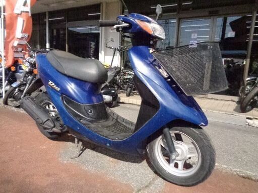 NO.4731　ライブディオ （ＤＩＯ）２サイクルエンジン　シャッターキー付き後期モデル　前カゴ付き　ブルー　☆彡