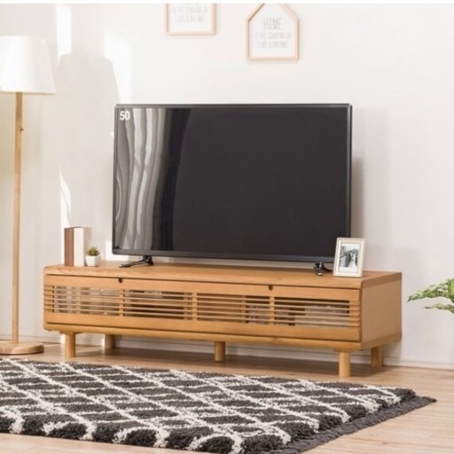 【超美品‼️】定価59,900円♪ 現行モデル ニトリ 150cm幅ローボード テレビ台 収納家具 オーク材ナチュラルブラウン♪