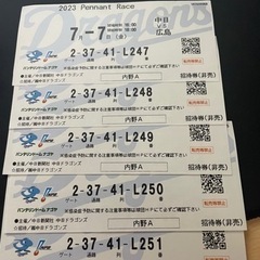バンテリンドームチケット7月7日