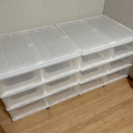 【2つセット】ニトリ 押入れ収納ケース FD(3段2列)