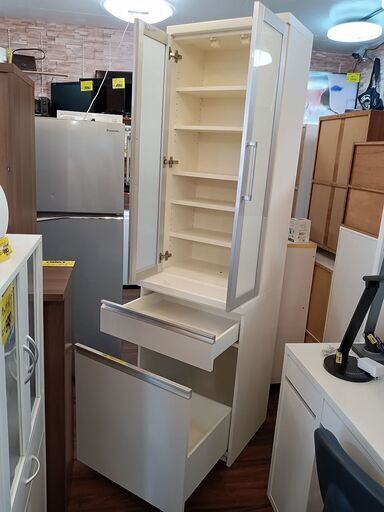 パモウナ Pamouna キッチンボード 食器棚 ホワイト サイズ（約）幅60