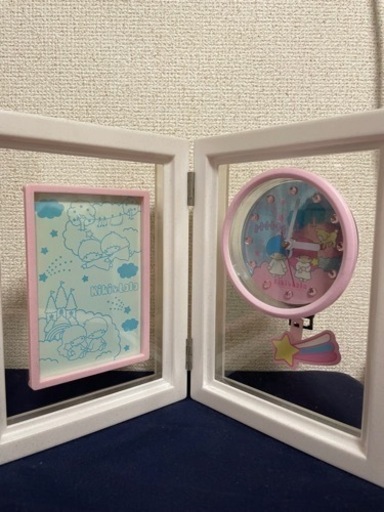＊お値下げ‼︎希少‼︎未使用 キキララ レトロ 時計\u0026フォトフレーム＊