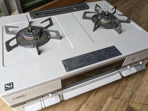 お引き取り限定　ノーリツ ガステーブル 都市ガス 12A 13A  NLG2260Q2LGR　2口 右高火力 ガスコンロ