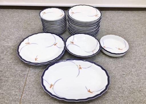 宮内庁御用達 香蘭社 皿25枚セット オーキッドレース まとめて