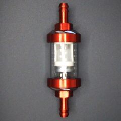 ガソリンフィルター 燃料フィルター　レッド(　分解清掃可)の画像