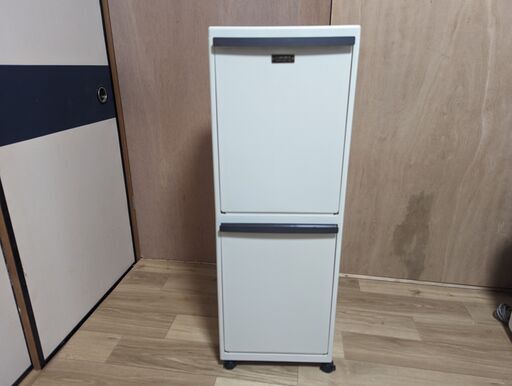 天馬(Tenma) 多段分別ごみ箱 ベージュ 幅35×奥行27×高さ100cm イーラボホーム EL-3522