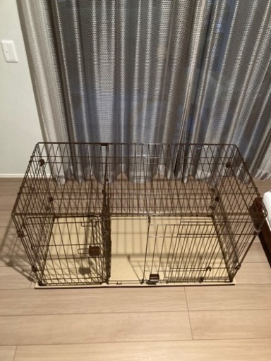 犬　ゲージ　ドリンクホルダー付き