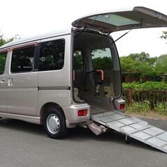 福祉車両　平成２２年式　アトレーワゴン　車いす仕様スロープタイプ...