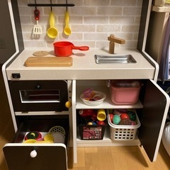 DIYおままごとキッチン&おもちゃセットの画像