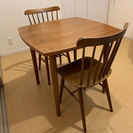 Unico ウニコ　holm ダイニングテーブル+椅子2脚