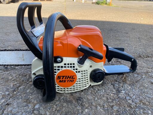現物確認歓迎、初期不良やアフターケアも安心 動作品 STIHL スチール 30.1cc エンジン チェーンソー MS170 取説ダウンロード可能
