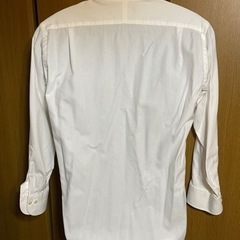 ワイシャツ  長袖 四角の折りデザイン かなり薄いピンク⑨の画像