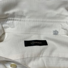 ワイシャツ  長袖 四角の折りデザイン かなり薄いピンク⑨の画像